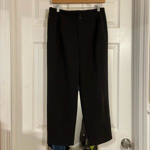 Silk & Salt Black Pleated dress pants straight leg EUC